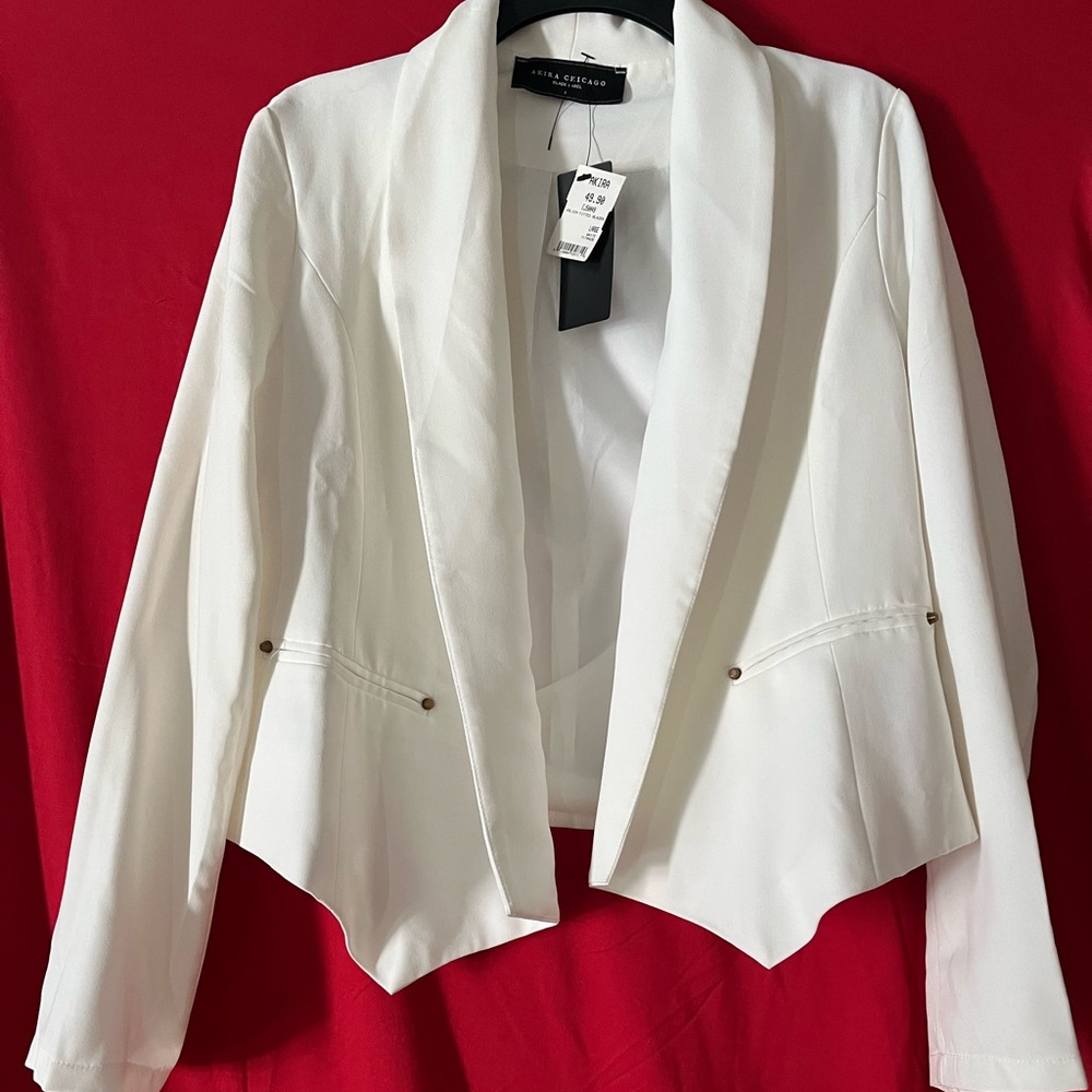 AKIRA White Women's Blazer